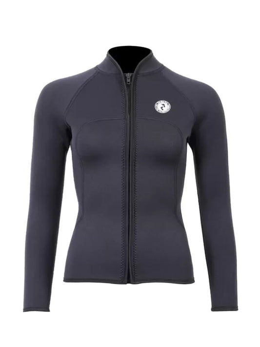 Two Bare Feet Womens Heritage 3mm Full Zip Long Sleeve Wetsuit Jacket