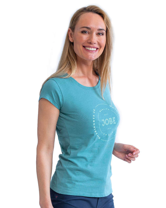 Jobe Casual T-Shirt Women Vintage Teal